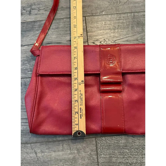 Fendi Red Leather rare handbag purse crossbody vintage - Picture 5 of 16